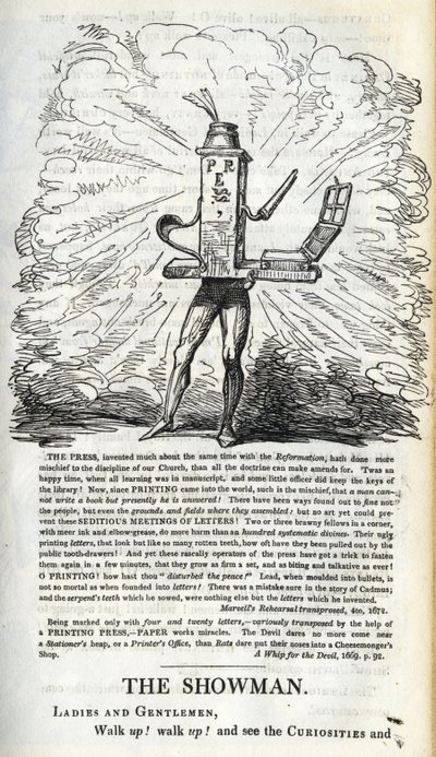 Sieg der Presse für die Freiheiten des Volkes, Illustration aus 