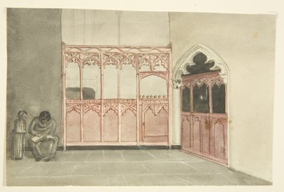 Alte Kapelle in der Kathedrale von Bristol von George Cumberland