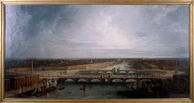 Doppel-London-Bridge für London vorgeschlagen von George Dance