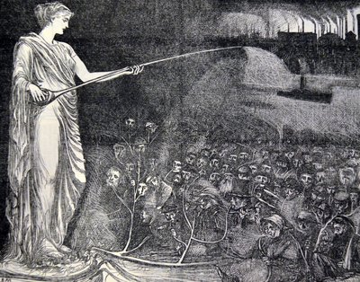 Tabak als Trost für die Armen, 1869 von George du Maurier