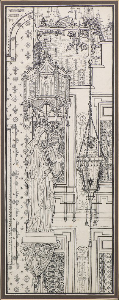 Eine Straßenecke in Antwerpen von George Dutch Davidson