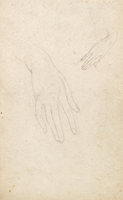 Studie von Händen von George Dutch Davidson