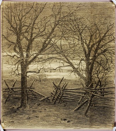 Ohne Titel (Übertragungszeichnung für November) von George Elbert Burr