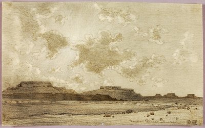 Ohne Titel (Übertragungszeichnung für einen Druck) von George Elbert Burr