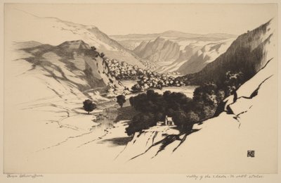 Tal des Lledr, Nordwales (Nr. 1) von George Elbert Burr