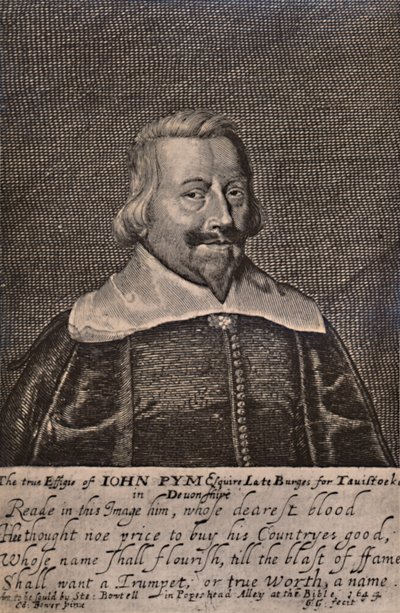 John Pym, englischer Parlamentarier, ca. 1644 von George Glover