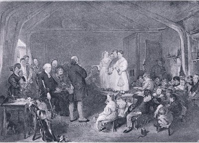 Katechese in einem Klassenzimmer, aus The Magazine of Art 1893, Cassell and Company, 1893 von George Harvey