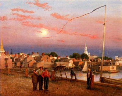 Newport, Ende des Tages, 1851 von George Harvey