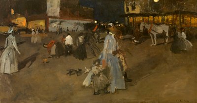 Abend auf dem Dam-Platz in Amsterdam von George Hendrik Breitner