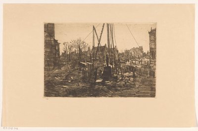 Pfahlbauarbeiten in der Raadhuisstraat in Amsterdam von George Hendrik Breitner