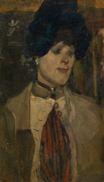 Porträt einer Chanteuse von George Hendrik Breitner