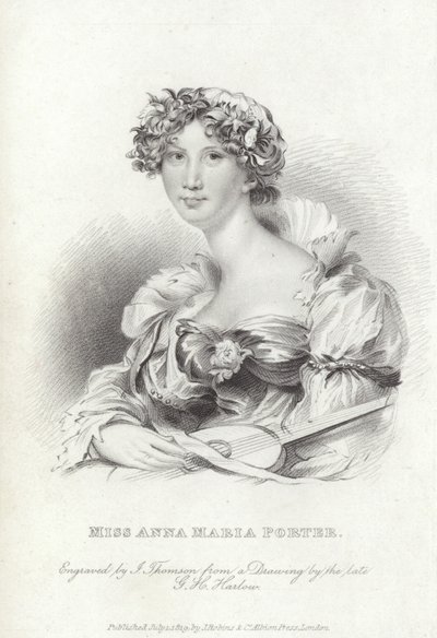 Anna Maria Porter, englische Dichterin und Romanautorin von George Henry (after) Harlow