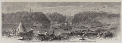 Der Prinz von Wales in Kanada, das Holzfällerrennen, Ottawa von George Henry Andrews