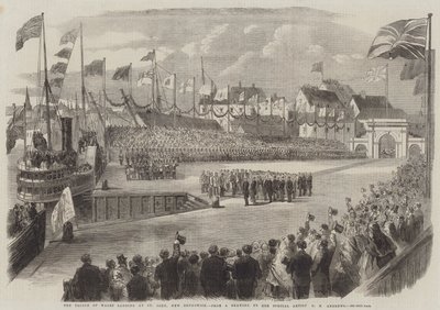 Der Prinz von Wales landet in St. John, New Brunswick von George Henry Andrews