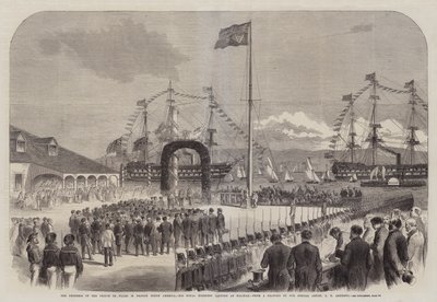 Der Fortschritt des Prinzen von Wales in Britisch-Nordamerika, Seine Königliche Hoheit landet in Halifax von George Henry Andrews