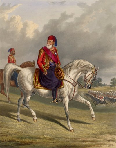 Porträt von Ibrahim Pascha, ägyptischer Staatsmann und General (1789-1848) von George Henry Laporte
