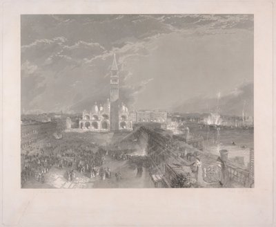 Markusplatz, Venedig - Julia und ihre Amme von George Hollis