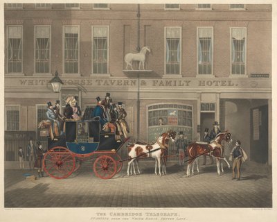 Kutschenfahrt: Der Cambridge Telegraph, Abfahrt vom Weißen Pferd von George Hunt
