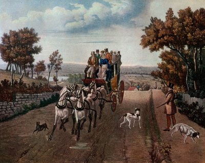 Postkutsche, 1827 von George Hunt
