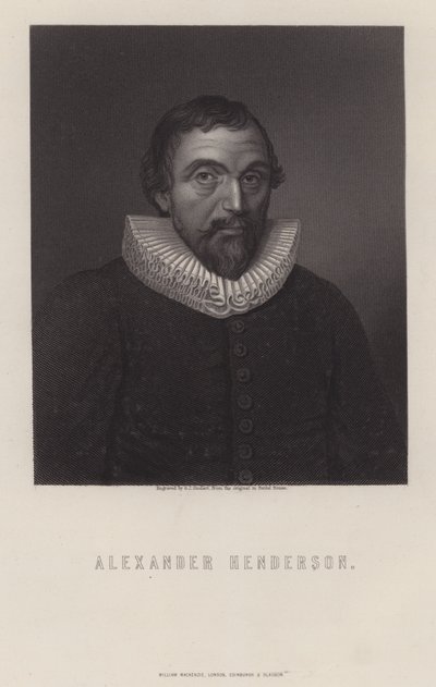 Alexander Henderson, schottischer Theologe von George J. Stodart