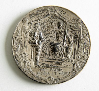Medaille zur Erinnerung an die Rückkehr der City Imperial Volunteers aus dem Burenkrieg von George James Frampton
