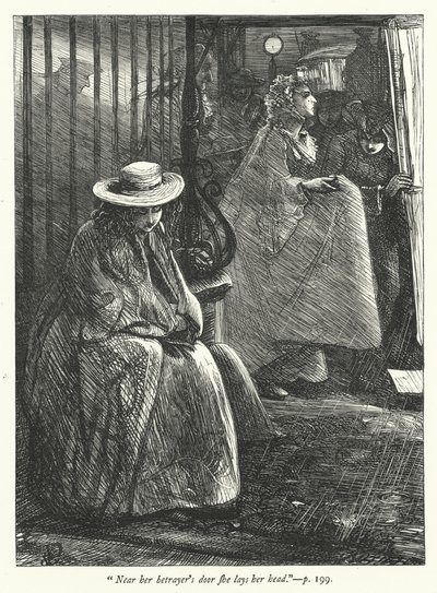 Illustration für Das verlassene Dorf (Gravur) von George John Pinwell