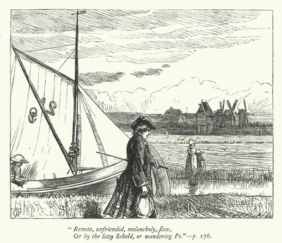 Illustration für Der Reisende (Gravur) von George John Pinwell