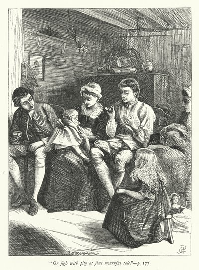 Illustration für The Traveller von George John Pinwell