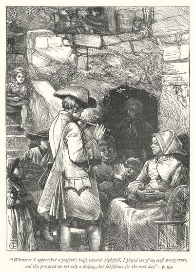Illustration für Der Pfarrer von Wakefield (Gravur) von George John Pinwell