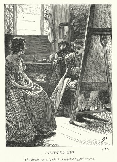 Illustration für Der Pfarrer von Wakefield (Gravur) von George John Pinwell