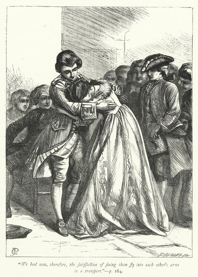 Illustration für Der Pfarrer von Wakefield (Gravur) von George John Pinwell