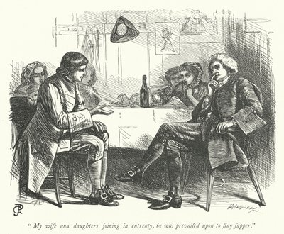 Illustration für Der Pfarrer von Wakefield (Gravur) von George John Pinwell