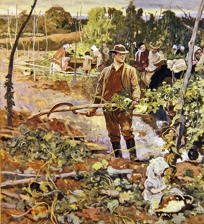 Die Ährenleserinnen von George John Pinwell