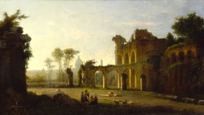 Ansicht des Tempels des Friedens im Forum Romanum von George Loring Brown