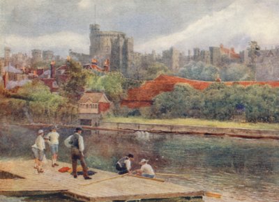 Das Schloss von den Flößen aus von George Moore Henton