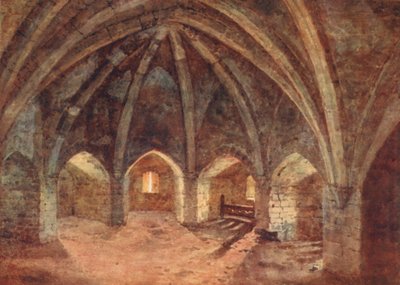 Die Krypta des Curfew Towers (Farblithografie) von George Moore Henton