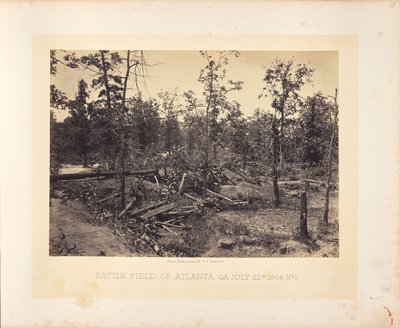 Schlachtfeld von Atlanta, Georgia, 22. Juli 1864, Nr. 1 von George N. Barnard