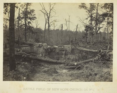 Schlachtfeld der New Hope Church, GA, Nr. 2 von George N. Barnard