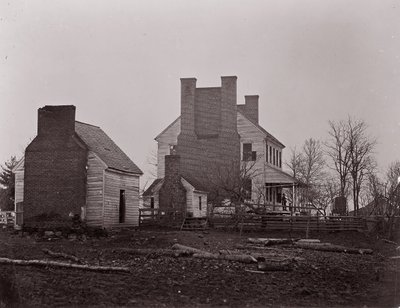 Lewis House. Schlachtfeld von Bull Run, 1861-62 von George N. Barnard