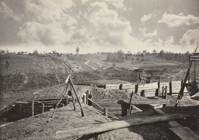 Rebellenwerke vor Atlanta, Georgia, Nr. 5 von George N. Barnard