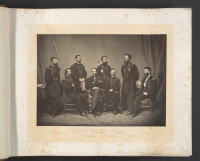 Sherman und seine Generäle von George N. Barnard