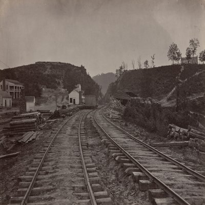 Der Allatoona-Pass, Blick nach Norden, Georgia von George N. Barnard