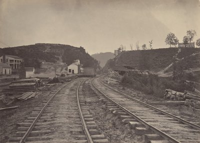 Der Allatoona-Pass nach Norden, Georgia von George N. Barnard