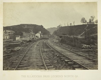 Der Allatoona-Pass, Blick nach Norden, GA von George N. Barnard