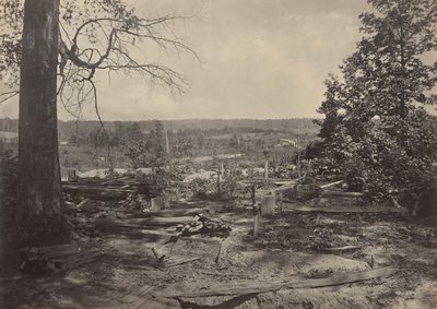 Das Schlachtfeld von Peach Tree Creek, Georgia von George N. Barnard