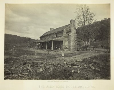 Das John Ross Haus, Ringold, GA, 1866 von George N. Barnard