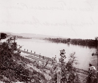 Blick auf den Tennessee River in Richtung Chattanooga, ca. 1864 von George N. Barnard