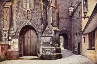St. John Maddermarket Church Alley (Farblithografie) von George Parsons Norman