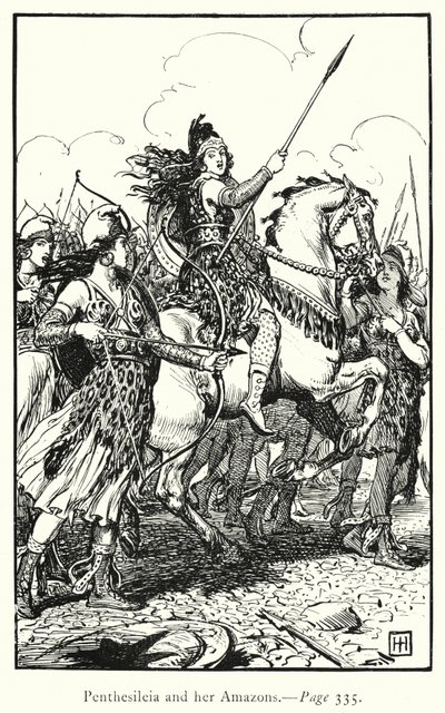 Die Ilias: Penthesilea und ihre Amazonen von George Percy Jacomb Hood