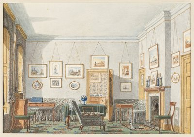 George James Drummonds Zimmer in Oxford, 1853 von George Pyne